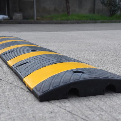 Orangestar 6Ft Rubber Speed Bump, 2 Channel Speed Hump w/4 Bolts - Image 5