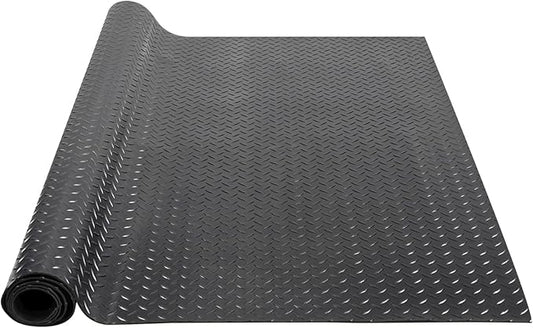 VEVOR Diamond-Plate Flooring Roll, SBR Rubber Mat, Gym & Garage Industry by VEVOR