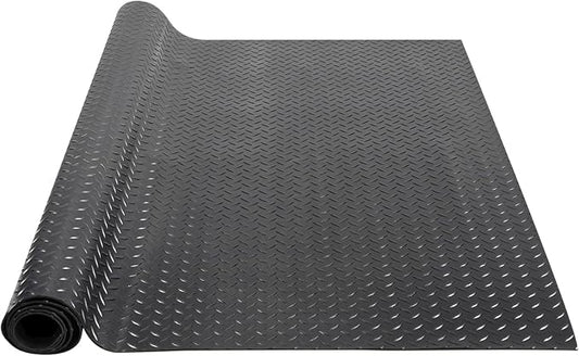 VEVOR Diamond-Plate Flooring Roll, SBR Rubber Mat, Gym & Garage Industry by VEVOR