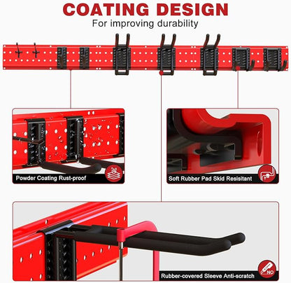 Garage Tool Organizer Wall Mount 49.5inch - Image 6