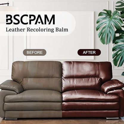 12oz Leather Recoloring Balm & 3.4oz Mink Oil Leather Conditioner kit, Dark - Image 2