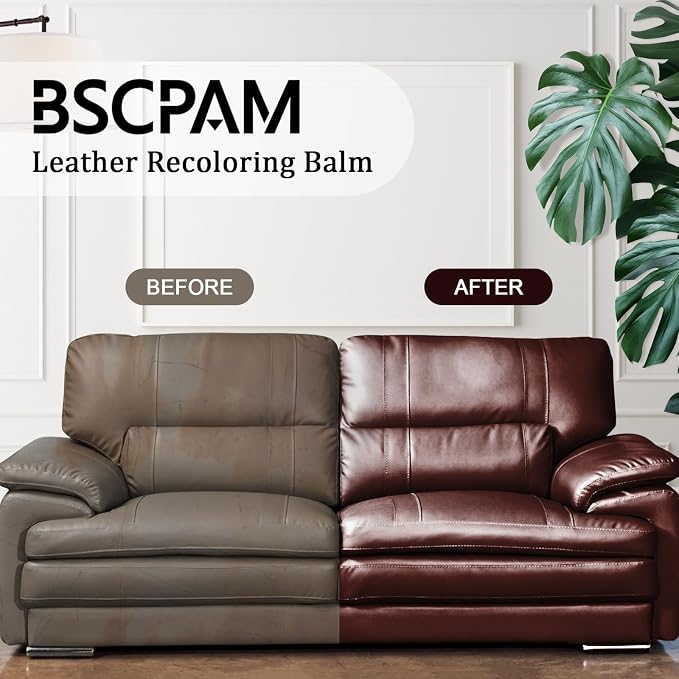 12oz Leather Recoloring Balm & 3.4oz Mink Oil Leather Conditioner kit, Medium - Image 2