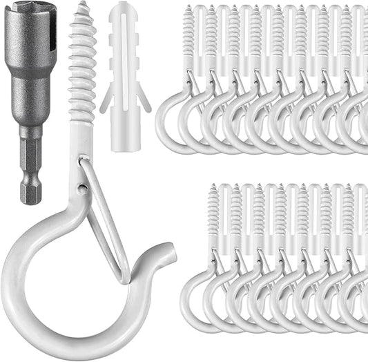 36 PCS Q-Hanger Hooks, Screw Hooks by FSAH