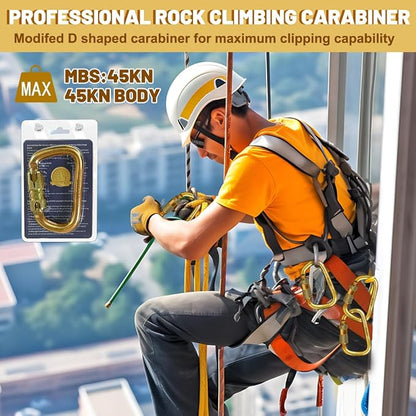 DEKABR Heavy Duty Alloy Steel Auto-Locking Climbing Carabiner - Image 9