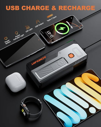 Car Jump Starter 4000A, Portable Car Battery Jump Starter - Image 4