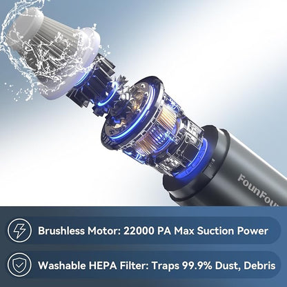 Car Vacuum Portable Cordless, Mini Handheld Vacuum Cleaner - Image 5