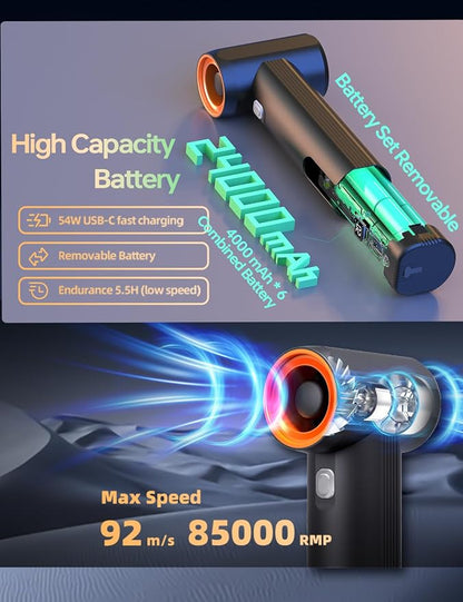 Jet Fan MAX - KiCA Jetfan Car Air Blower and Vacuum Turbo Fan, Electric - Image 5