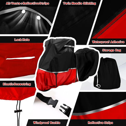 420D Waterproof Motorcycle Cover Replace - Image 7