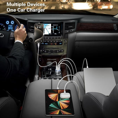 USB C Car Charger, 3 Pack 65W Dual 12V Car Power Adapter - Image 7