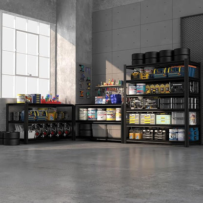 6 Tier Metal Shelving Unit, Adjustable Storage Shelves, Living Room - Image 9