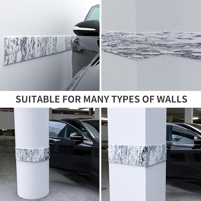 Ampulla GWP01 Marble Grain Garage Wall Protector Car Door Protectors, Garage - Image 5