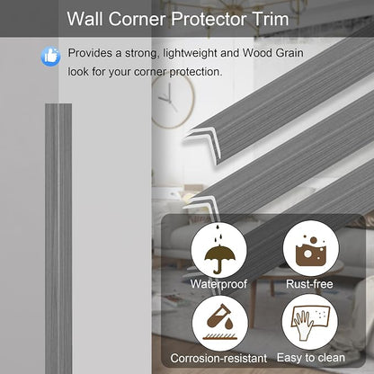 6 Pcs 49" Wall Corner Protector Trim - Image 2
