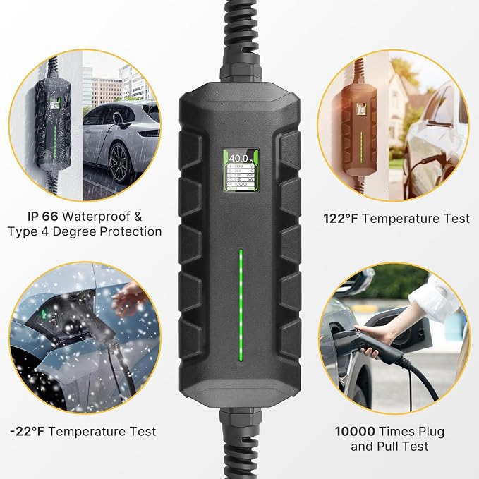 Level 2 EV Charger ETL Certified, 30A 7.2KW Home Charging Station, Plug-in NEMA - Image 6