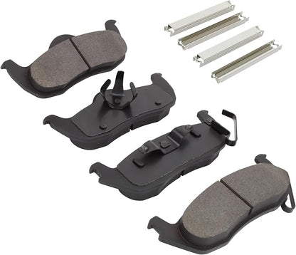 Premium Semi-Metallic Rear Brake Pads Compatible - Image 2