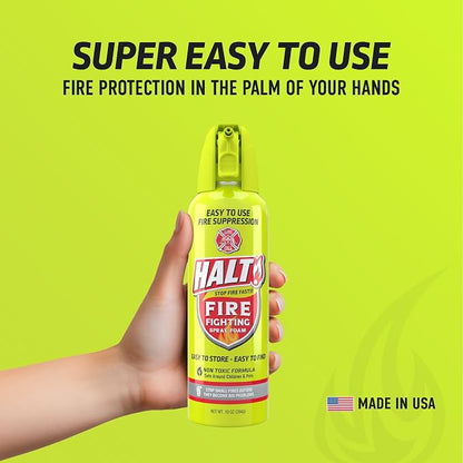 HALT! Fire Fighting Foam Spray – Non-Toxic, PFAS Free, Store & Find in - Image 2