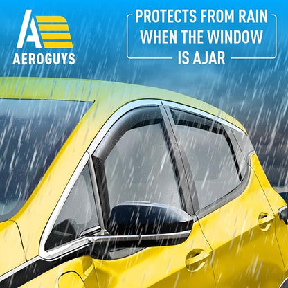 Extra Durable Window Deflectors in-Channel Window Visors Rain Guards Fit - Image 2