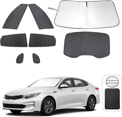 TINGLU Window Shades for Kia Optima 2016 2017 2018 2019 2020 Accessories Car by TINGLU