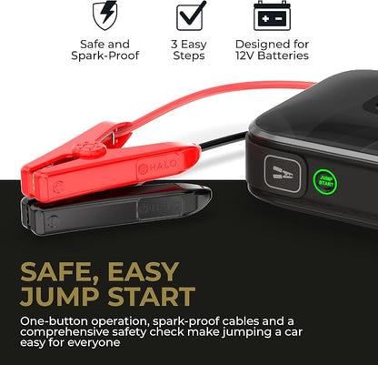 HALO Bolt Ultimate 3 Portable Car Battery Jump Starter | 130 PSI Air Compressor - Image 5