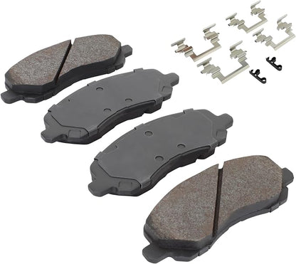 Premium Semi-Metallic Front Brake Pads Compatible - Image 2