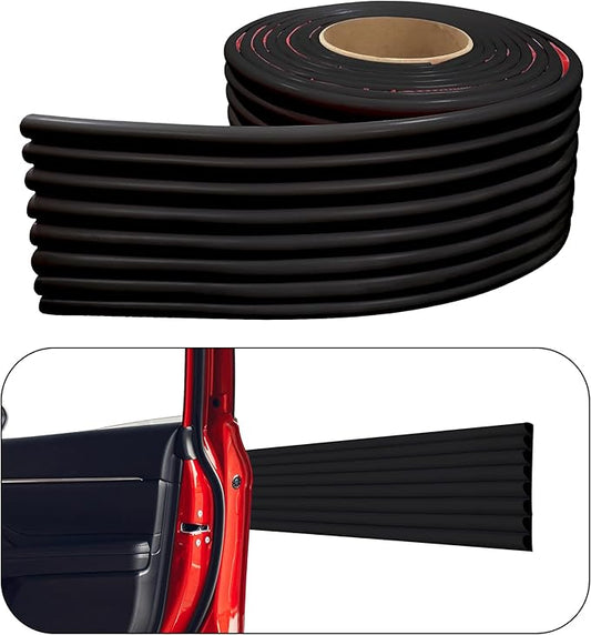 Rubber Bond Garage Wall Protectors - 4in x 12ft Strong Self-Adhesive Rubber by RUBBER+BOND