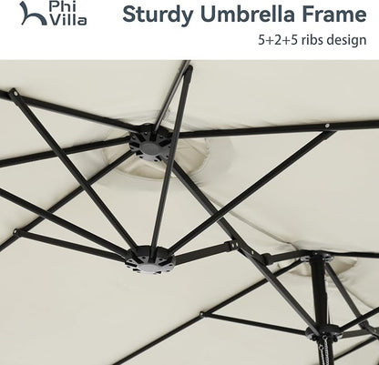 PHI VILLA 15ft Large Patio Umbrellas - Image 5