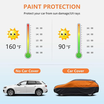 SUV Car Cover Waterproof All Weather, Cover Full Exterior Cover Windproof - Image 7