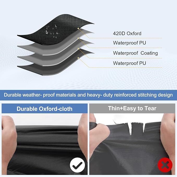 QUNSUNUS Waterproof Car Cover for Chevrolet El Camino 1964-1967/1978-1987 - Image 3
