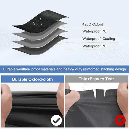 QUNSUNUS Waterproof Car Cover for Chevelle Malibu SS Sedan/Coupe 1964-1972 - Image 3