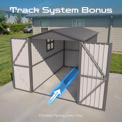 5’ x 10’ Motorcycle Storage Sheds, Metal Shelter & Garage - Image 2
