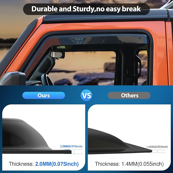 Nilight Window Visor Compatible - Image 4