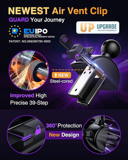 VANMASS Universal Car Phone Mount Dashboard Phone Holder, Handsfree Windshield - Image 6