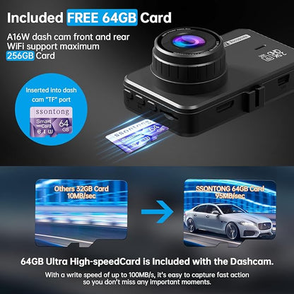 Dash Cam Front and Rear, Dash Camera - Image 5