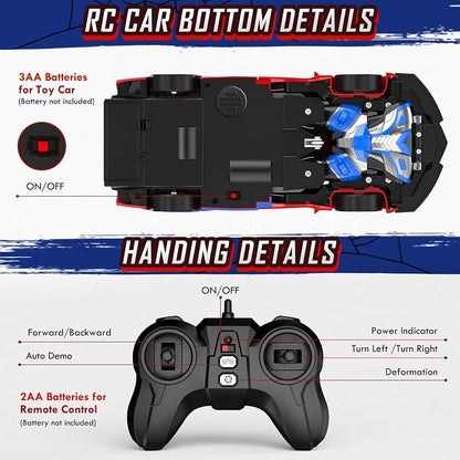 Remote Control Car for Boys 4-7, 2.4GHz RC Car 1:18 Scale, One-Button - Image 9