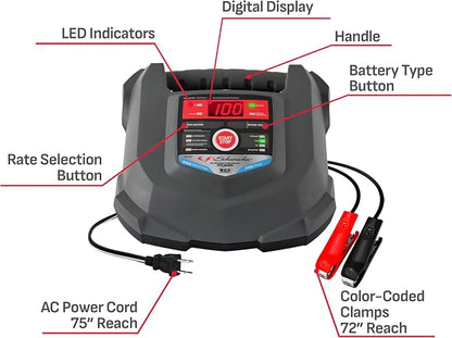 Schumacher Electric Car Battery Charger and Maintainer SC1280 4-in-1, 15 Amp - Image 6