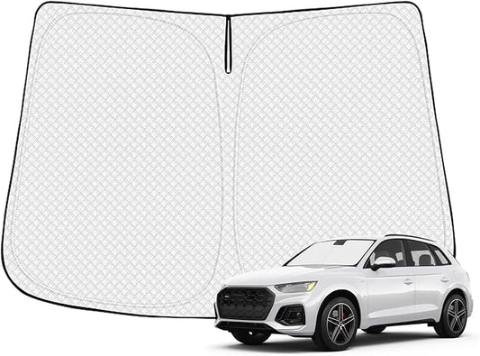 Windshield Sun Shade for 2018-2025 2026 Audi Q5 Accessories Thicken 6-Layer by Canvcle