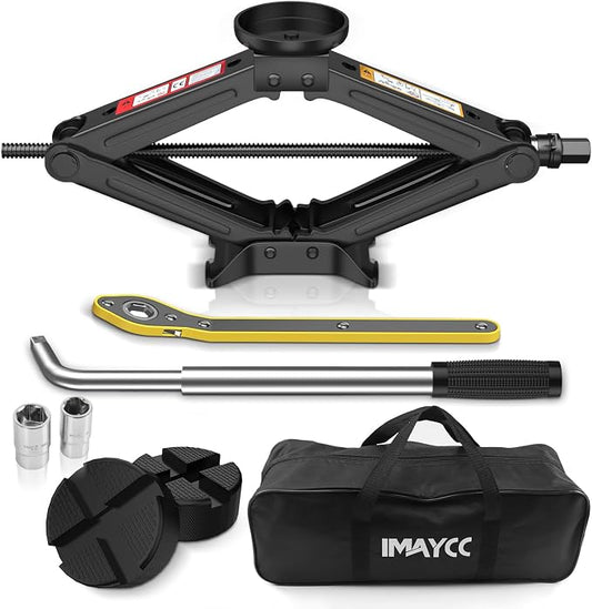 IMAYCC Car Jack 2.5 Ton/5512 lbs Universal Scissor Jack by IMAYCC