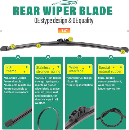 24" 20" 14" Windshield Wiper Blades Replacement - Image 4