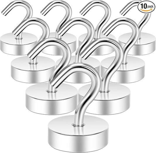 Neosmuk Magnetic Hooks, Cruise Ship Essentials, 40lb+ Heavy Duty Magnetic Hooks by Neosmuk