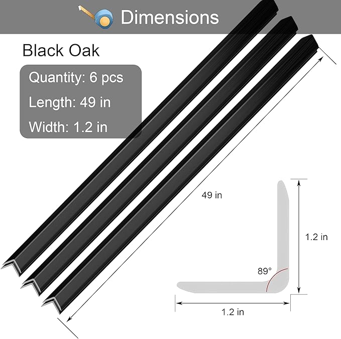 6 Pcs 49" Wall Corner Protector Trim - Image 5