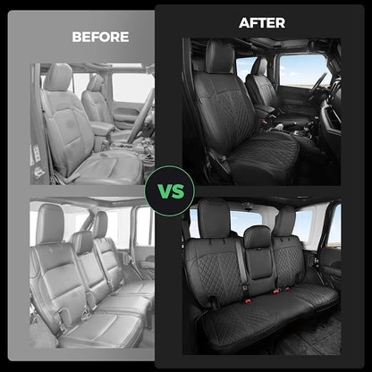 for Jeep Wrangler Seat Covers 4Door JL 2018 2019 2020 2021 2022 2023 2024 2025 - Image 6
