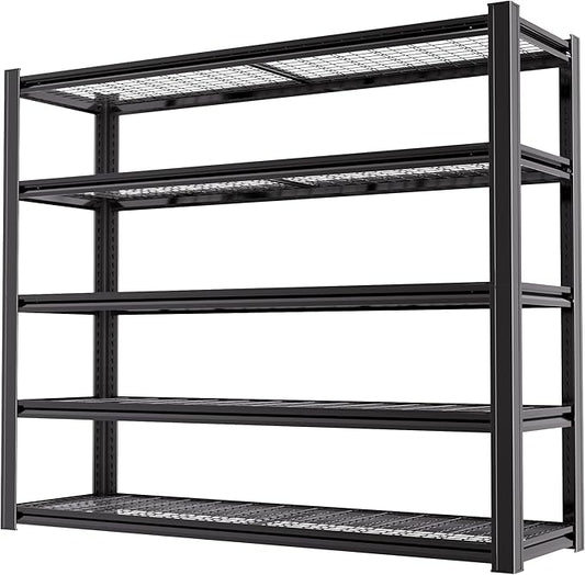 62" W x 24" D x 72" H Garage Shelving Heavy Duty Metal Shelving 3500LBS Storage by LIJIUHOME