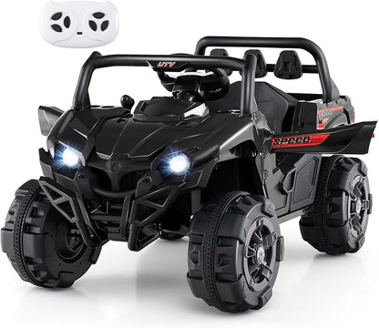 OLAKIDS 12V Ride on Car UTV, Battery Powered Off-Road Kids Electric Vehicles by Wherethefairytalebegins
