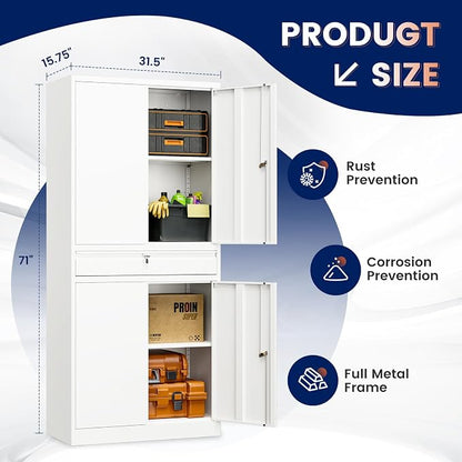 Yizosh Metal Garage Storage Cabinet - Image 3