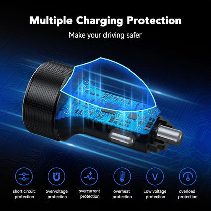 USB C Car Charger Fast Charging USB C Cable, 78W 4 Port iPhone 16 15 Car - Image 4