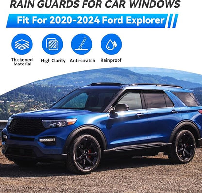 4pcs Window Visors Compatible - Image 2