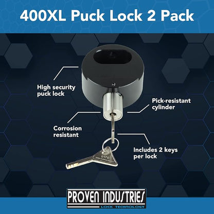 Proven Industries Model 400XL Puck-Lock Set, Made in The USA - Image 2