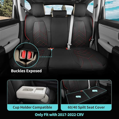 for Honda CRV Seat Covers Custom Fit 2017-2022 EXL EX LX Sport, Hybrid - Image 4