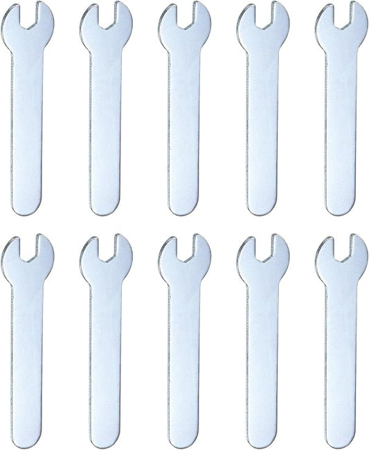 HARFINGTON 10pcs Small Wrench Open End Wrench 5.5x66x1.5mm Metric U-Shaped by HARFINGTON