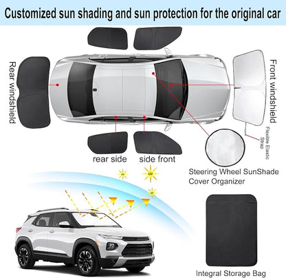 TINGLU Window Shades for Chevrolet Trailblazer 2021-2024 2025 Accessories Car - Image 3