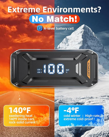 Car Battery Jump Starter Portable, 6000A 12V Car Jumper Starter - Image 3